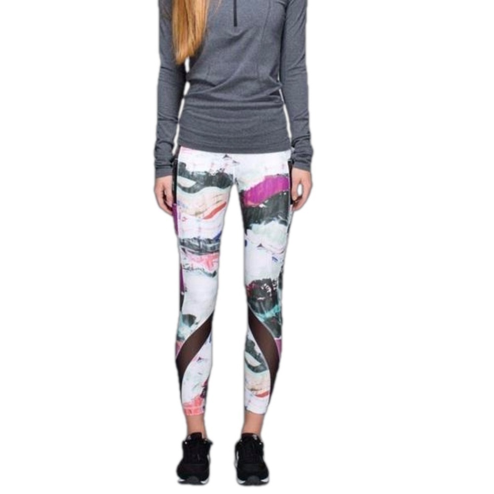 Lululemon RunInspire Crop All Full-On Luxtreme
Leggins pants Wave Multi Black 6